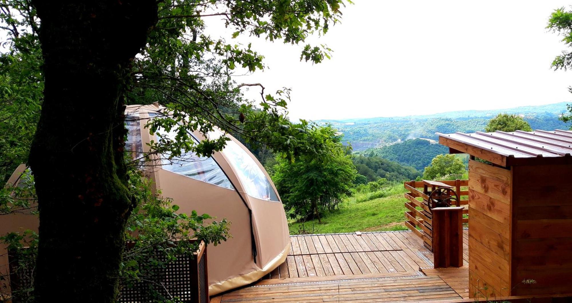 Le Mobil'Dome A Marie Hotel Cambounes Exterior foto